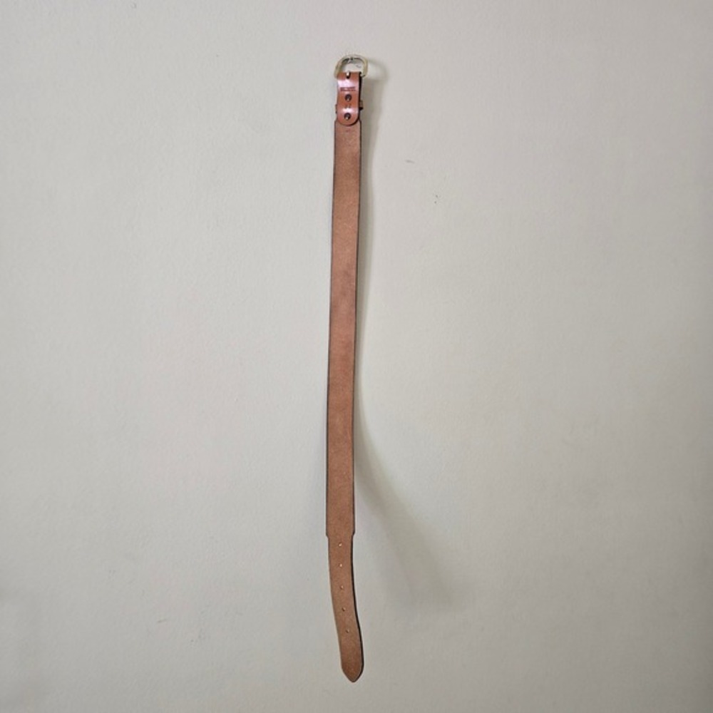 Al Stohlman Belt Brown Leather Embossed Western Longhorn Belt 32 - Picture 4 of 16